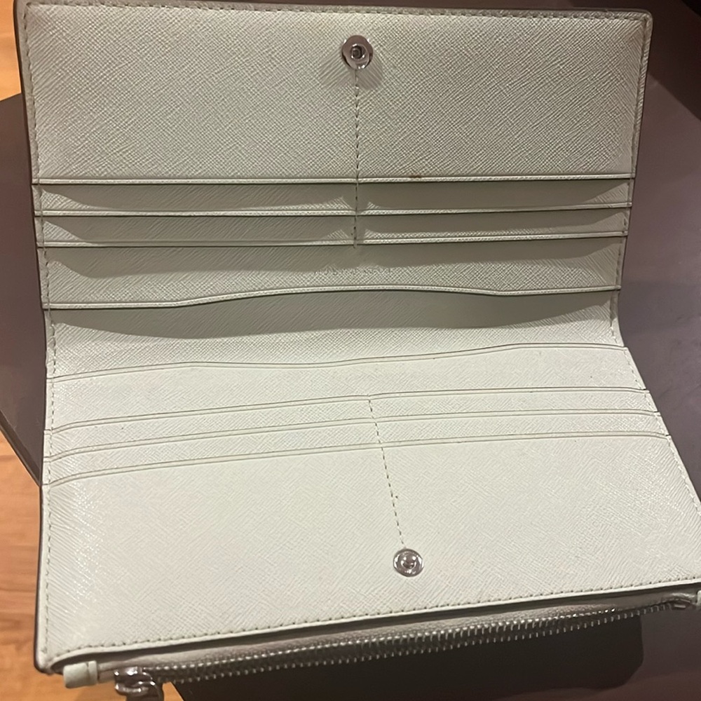 Mint Green Tory Burch Wallet